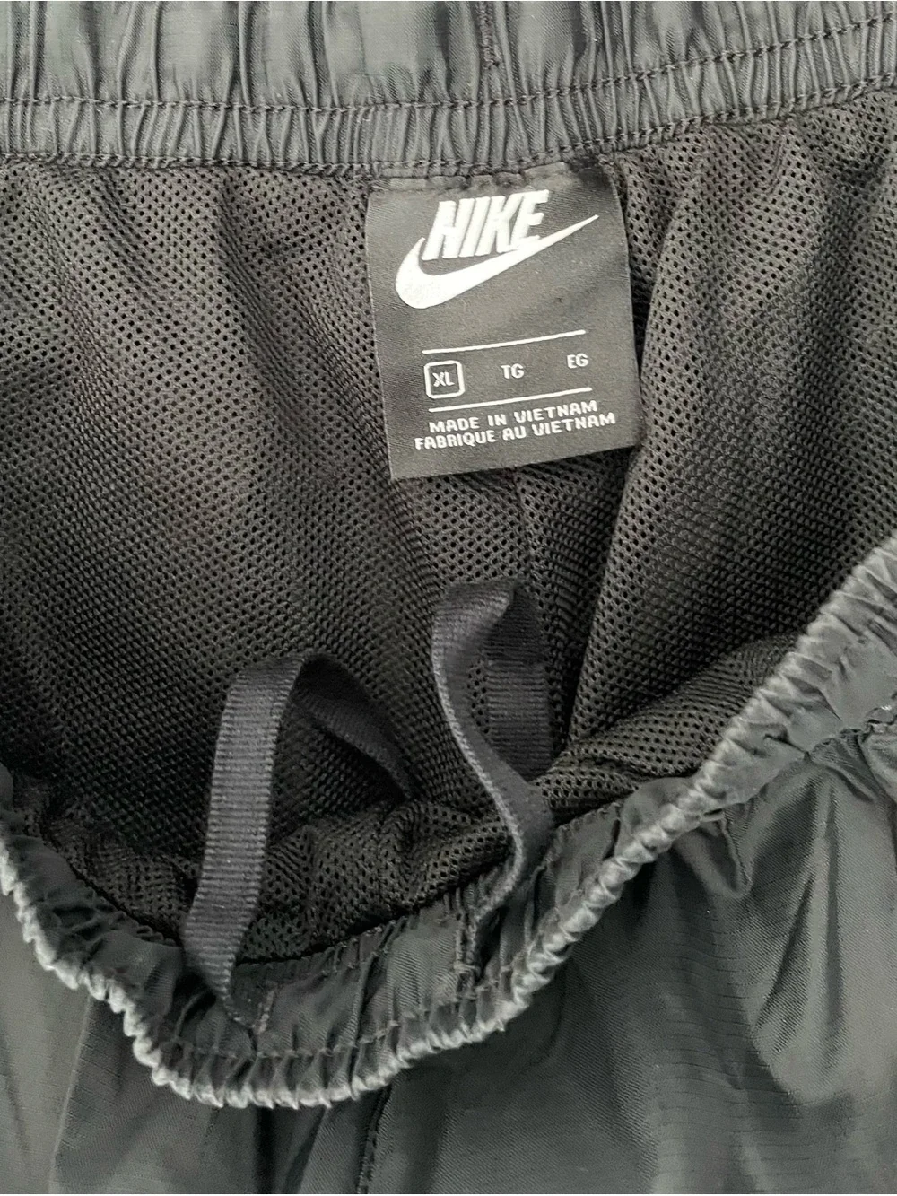 Men Size XL Nike M NSW CE Woven Nylon Track Shorts Black White
